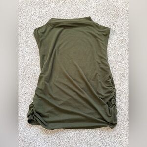 Olive Green Mock neck Tank